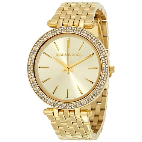 Michael Kors gold diamond watch